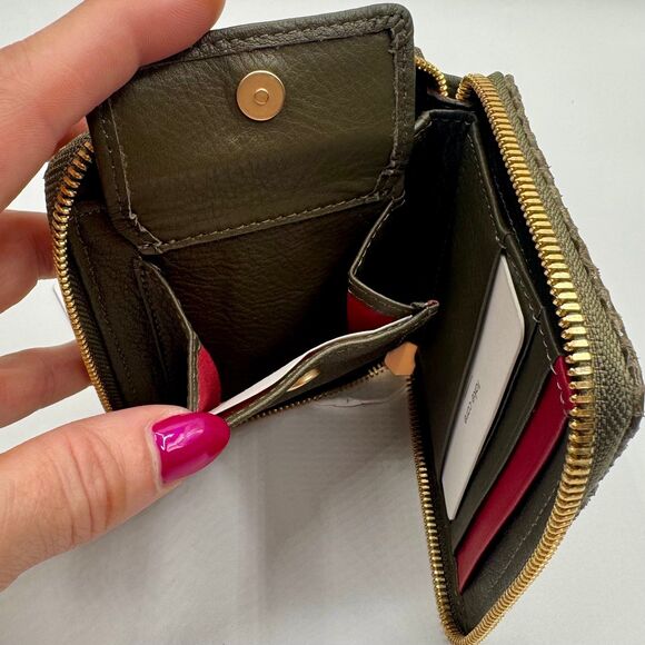 HAMMITT 5 North Wallet | Bistro Green Snake | Zip-Around | NWT | Free Shipping - Picture 5 of 11